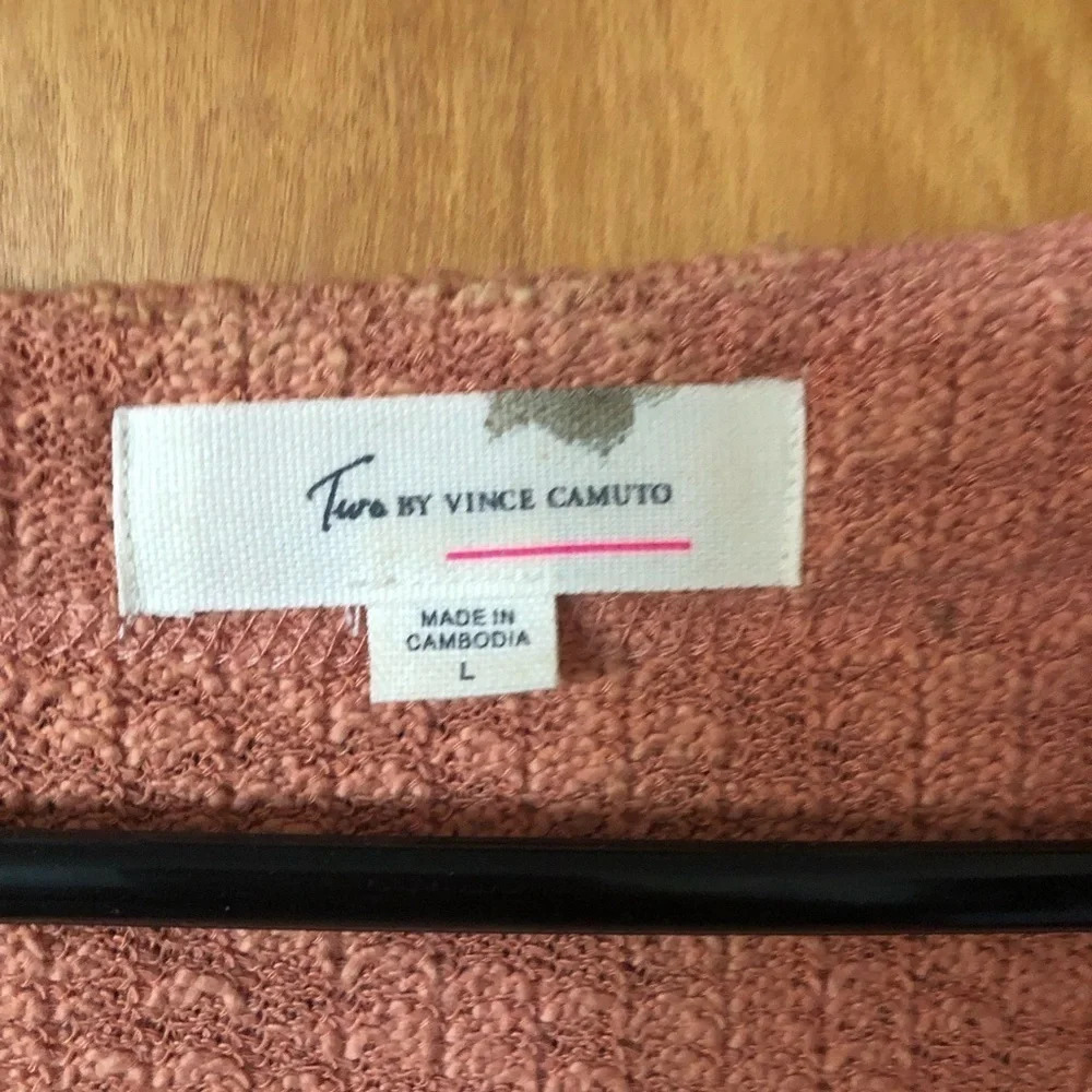 Vince Camuto persimmon peach cardigan Comfortable Cotton Loungewear cottagecore - Picture 11 of 11